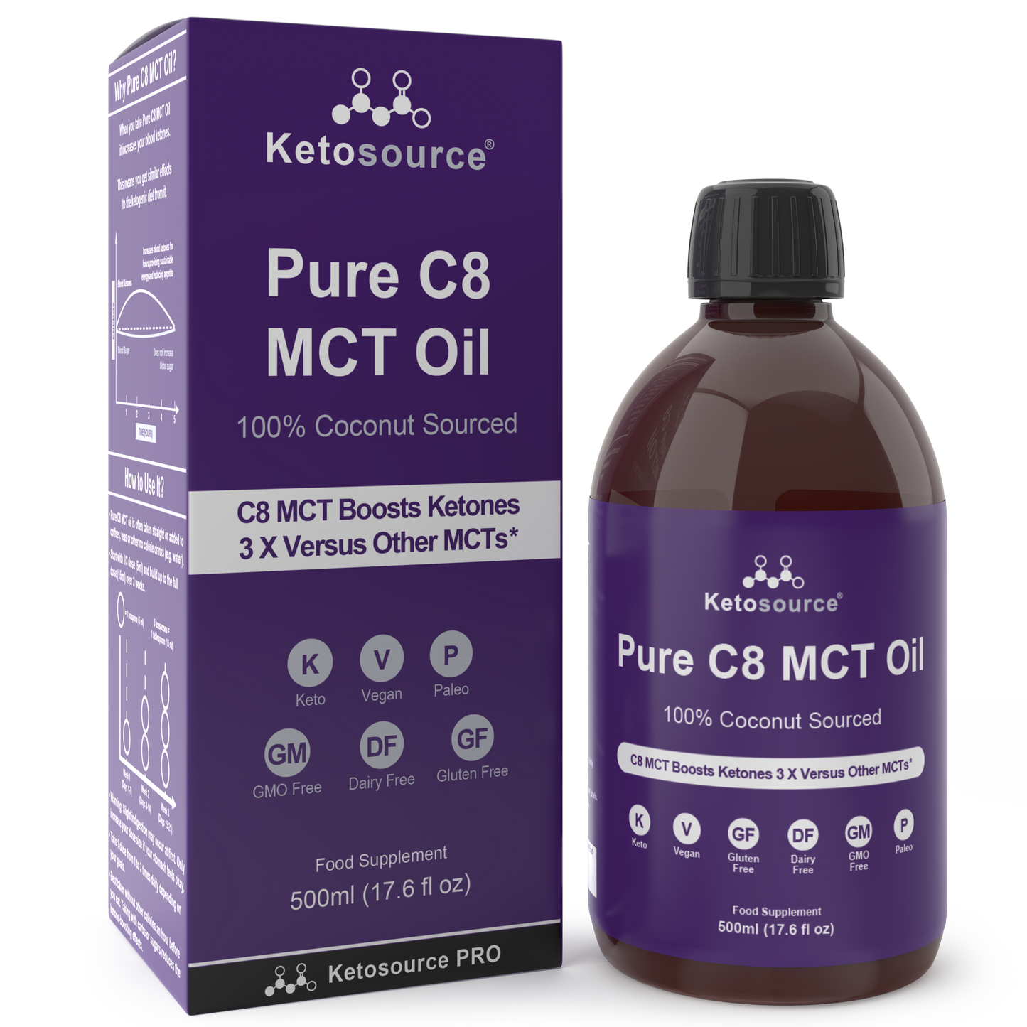 Ketosource Olio MCT C8 Puro