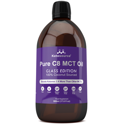 Case of 24 x Pure C8 MCT Oil | 500ml Glass
